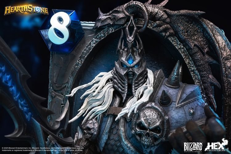 HEX Collectibles - Blizzard Official Licensed Hearthstone Lich King Card Art Statue HEXFRAME04 (Licensed) Statue(GK)