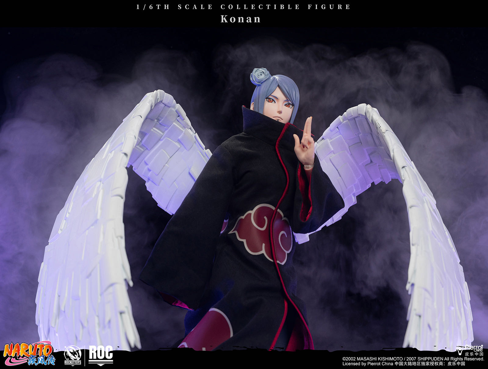 ROCKETTOYS Studio  Naruto Shippuden Madara Uchiha (White Mask Ver.) 1/6 Scale Action Figure ROC-023 (Licensed)