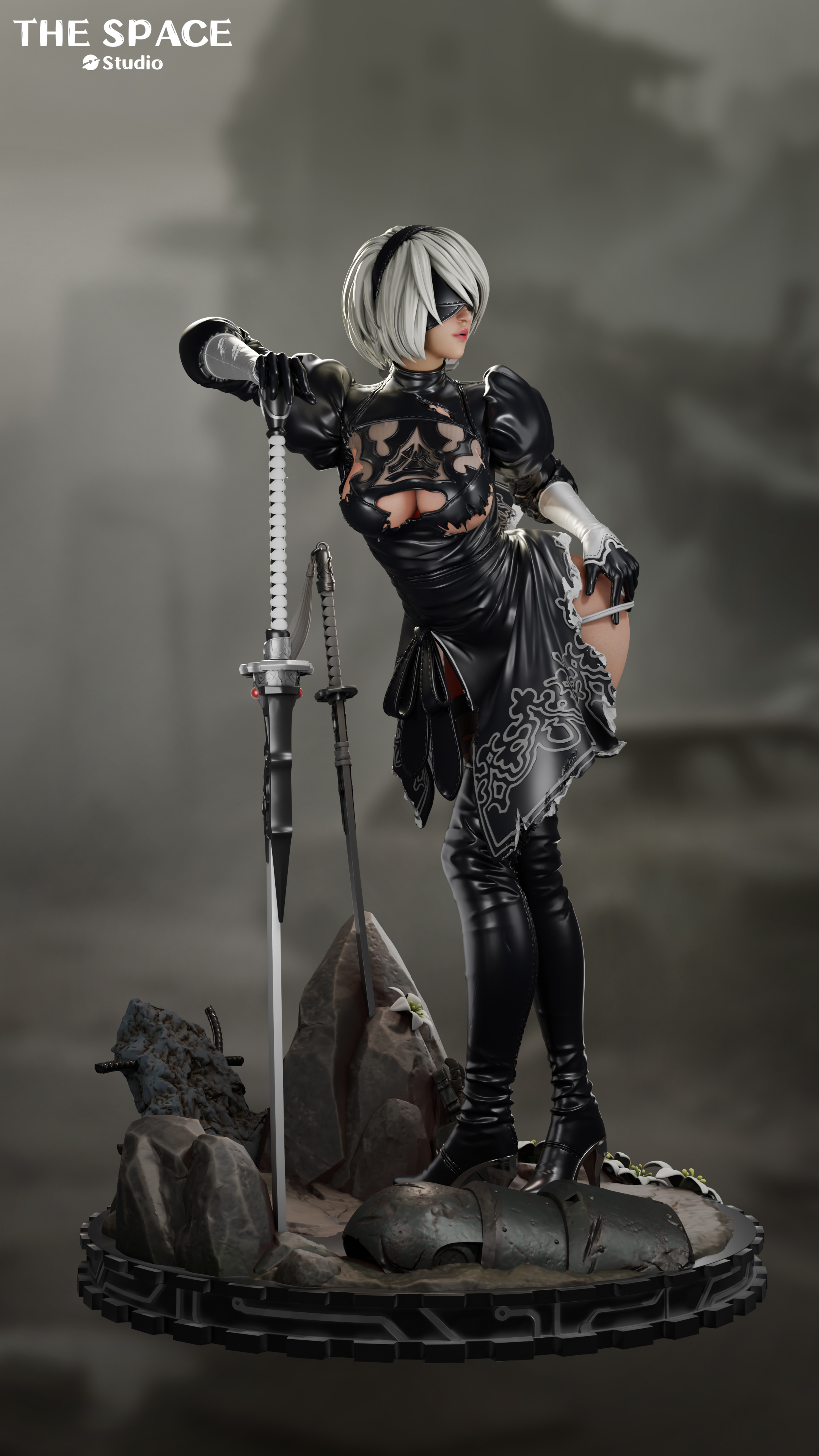 The Space Studio - NieR:Automata 2B Private Customization 1/6 & 1/4 Statue(GK)