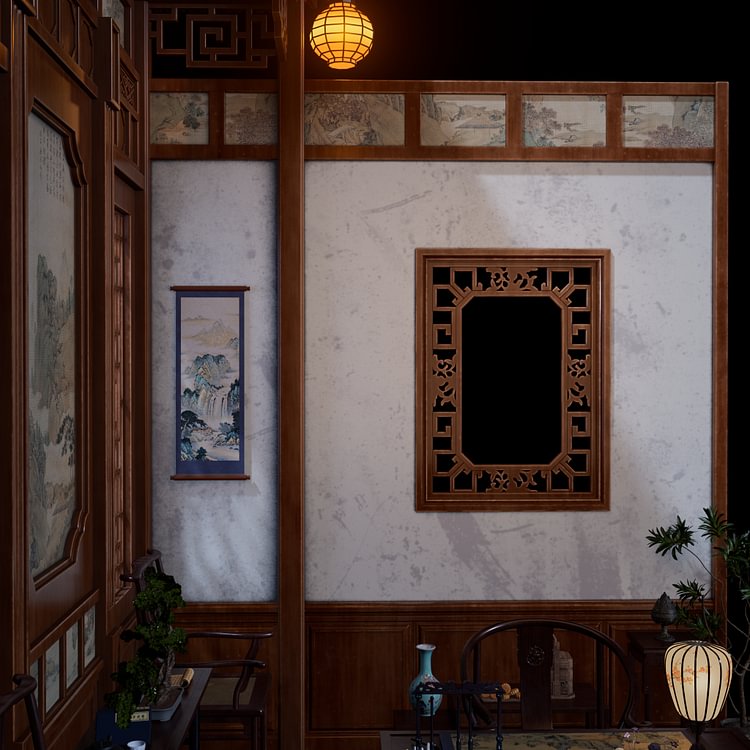 Wei Guan Zhen Mu Studio - Original Chinese Ancient Style Scenery - Zhigu Xiaozhai (Licensed) Scene-Statue Master