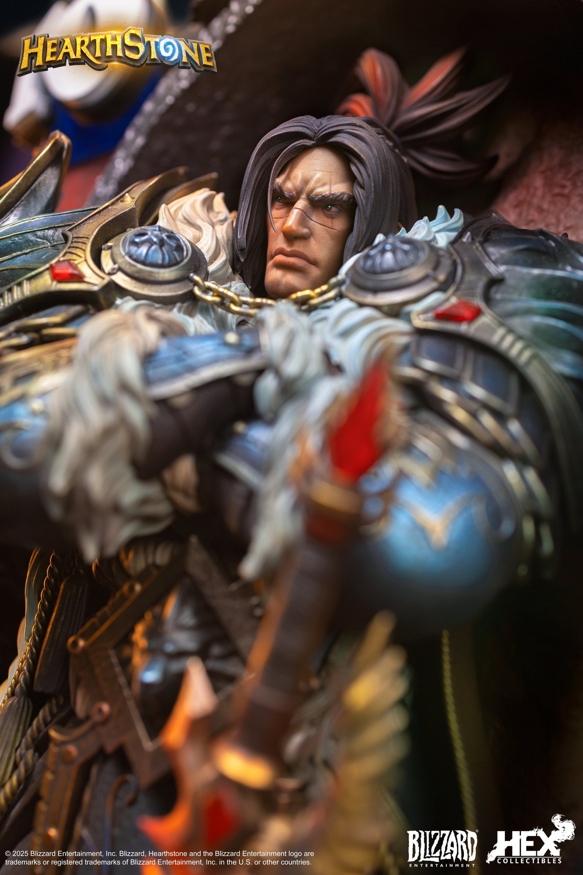 HEX Collectibles & Blizzard Entertainment - Hearthstone Varian Wrynn Legendary Card Art Statue HEXFRAME02 (Licensed)