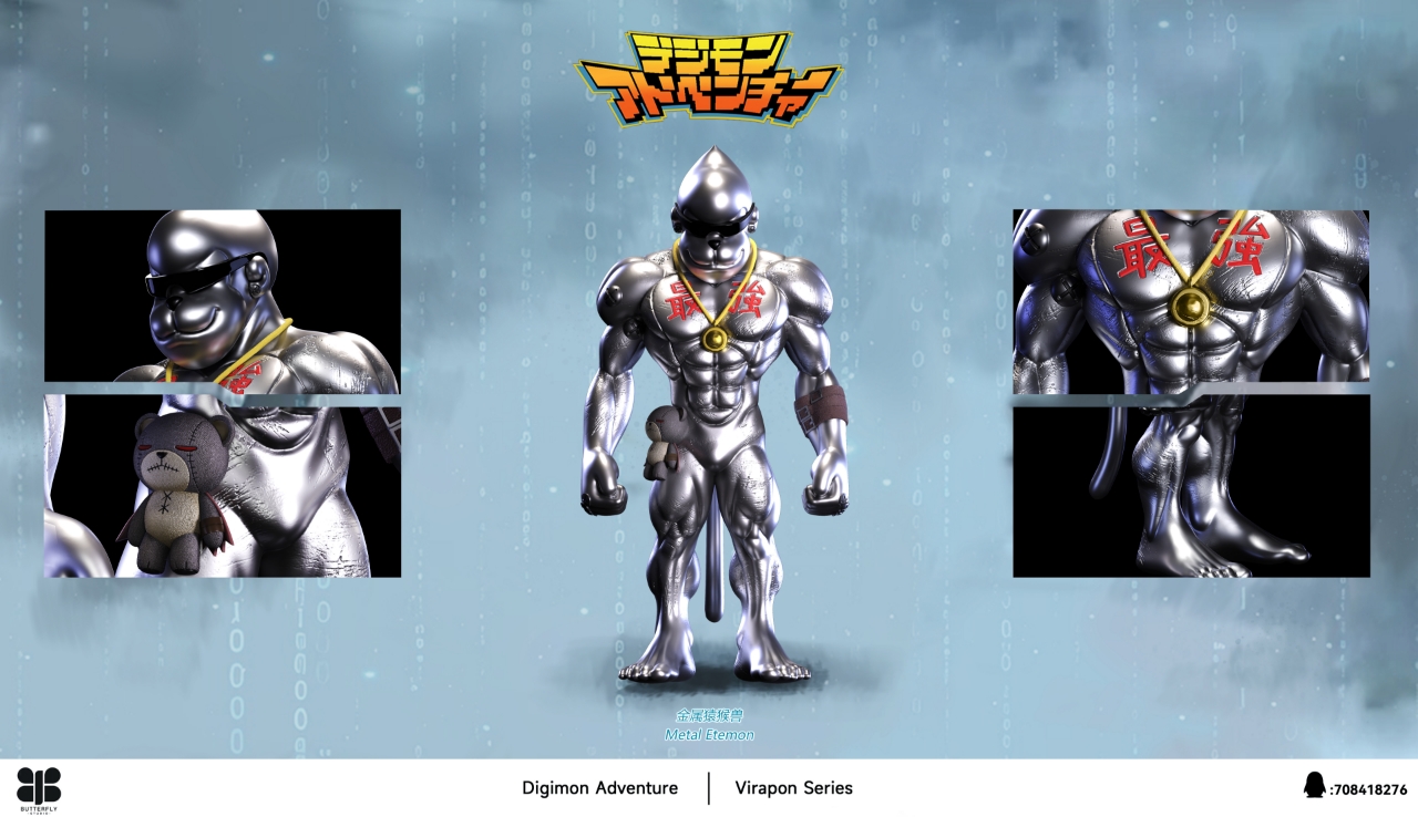 Butterfly Studio - Digimon Etemon & Metal Etemon 1/6 Statue(GK)