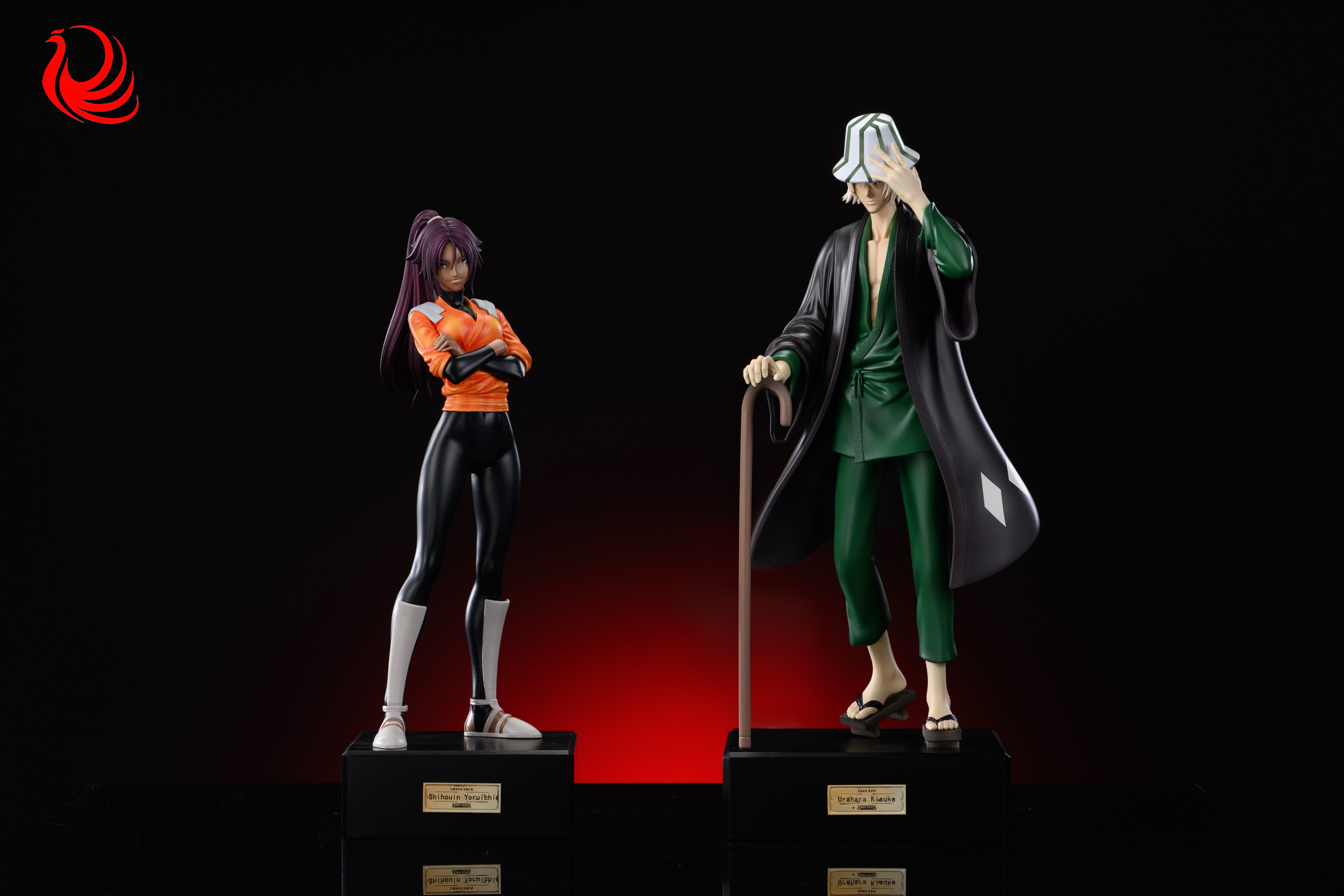 Wan Guan Zao Wu Studio - BLEACH Soi Fon & Urahara Kisuke Statue(GK)