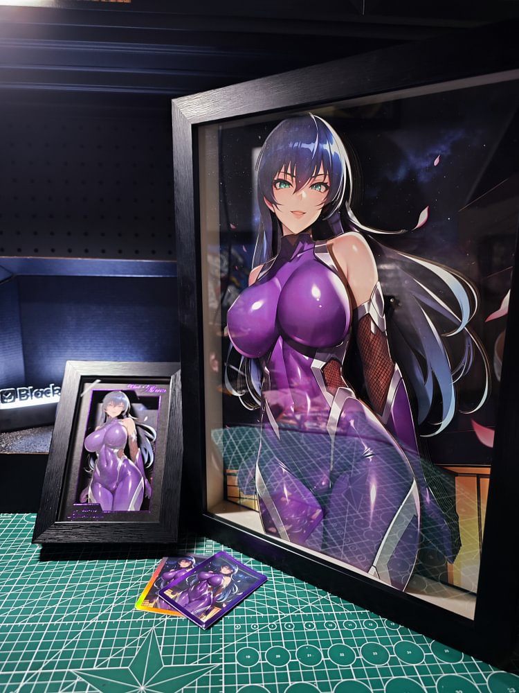 IN-STOCK Black Box Studio - Taimanin Asgi Decorative Painting of Igawa Asagi Scene (BA-009 & BBLG-002 ) (Adult 18+)-Statue Master