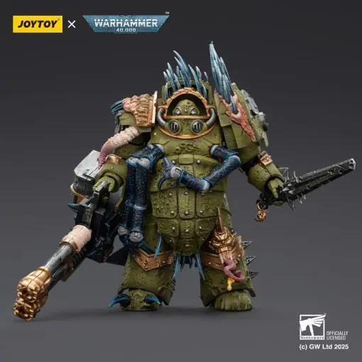 JOYTOY - Warhammer 40K 1/18 Death Guard Blightlord Terminator Squad X Plague Marine lcon bearer JT02861 JT02878 JT02885 JT02915 (Licensed)Statue 