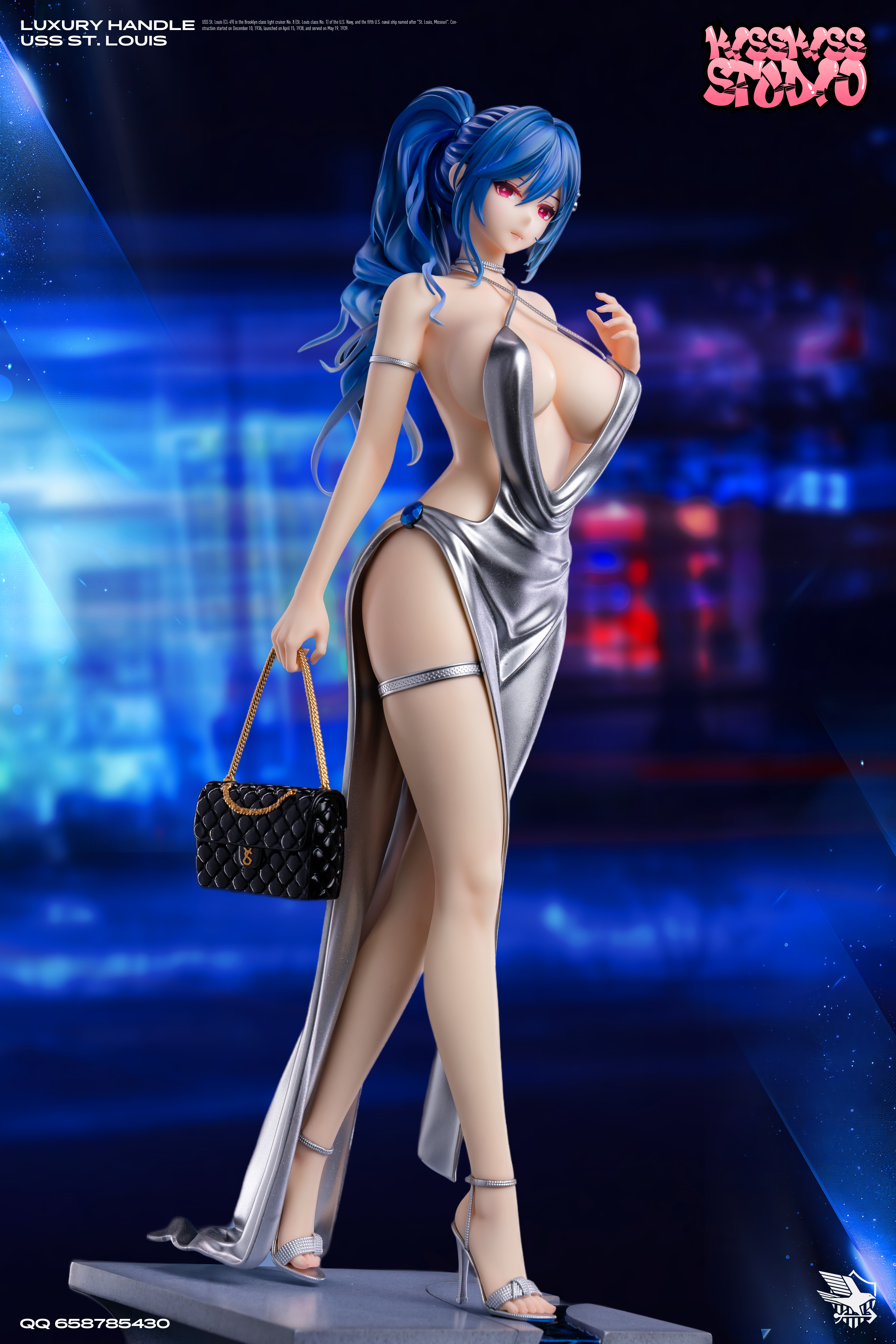 KissKiss Studio - Azur Lane Rich Woman USS St. Louis 1/4 Statue(GK) (Adult 18+)
