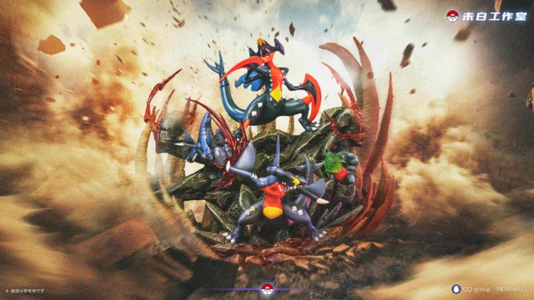 WB Studio - Pokemon Garchomp Evolution group Statue(GK)