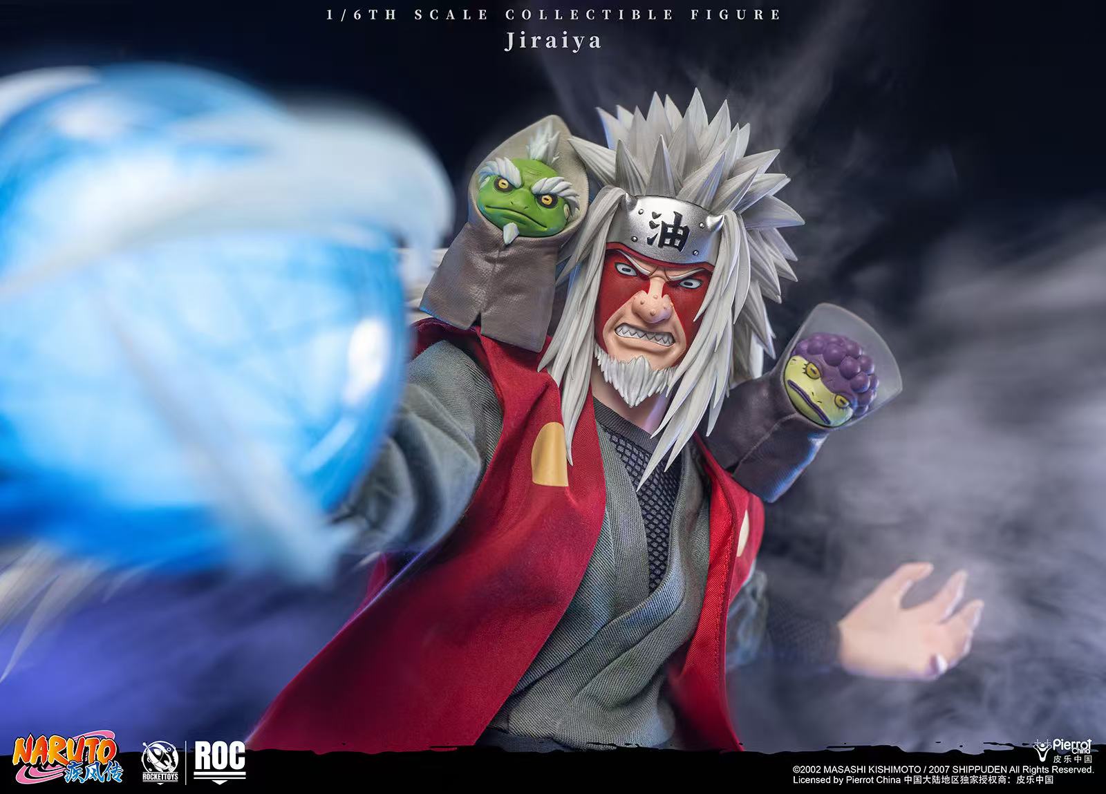 ROCKETTOYS Studio Naruto Shippuden Jiraiya 1/6 Scale Action Figure ROC-019 No. ROC-020 (Licensed)