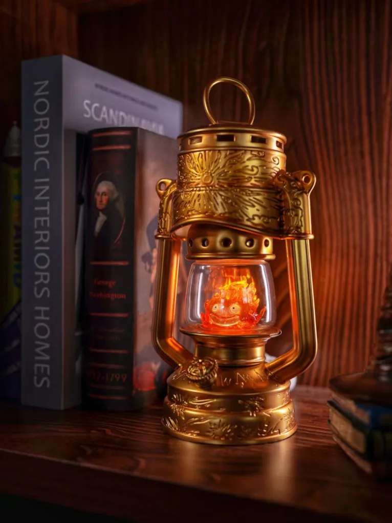 LongMiao Studio - Howl's Moving Castle - Kerosene lamp Calcifer with LED Scene