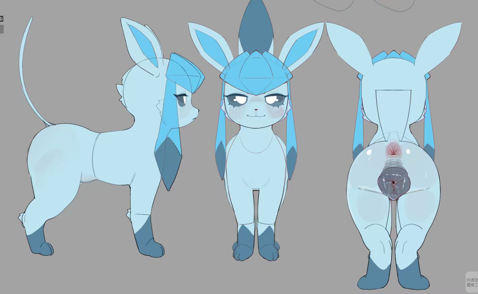 Spirit Demon Studio  Glaceon Doll Beast Form Pokémon
