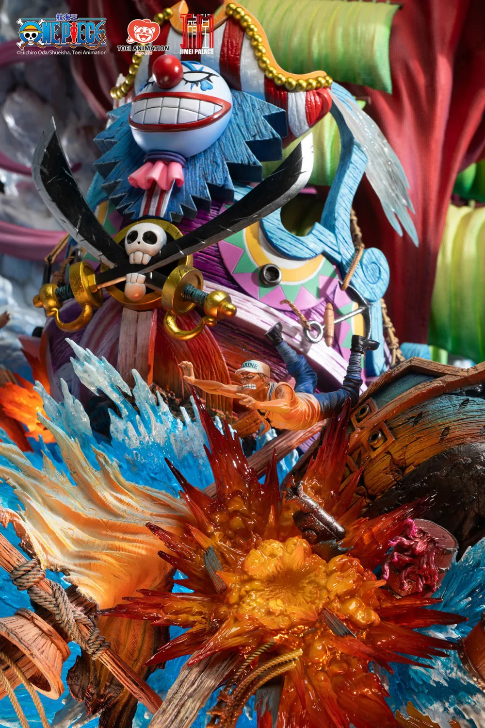 JIMEI PALACE Studio - ONE PIECE New Yonko BUGGY Limited Edition Statue (Licensed)