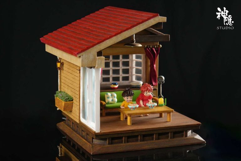 Shen Yin Studio - Ponyo on the Cliff Food Series Three Minutes of Happiness Statue(GK)