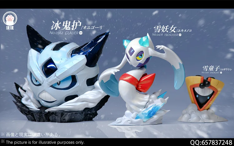 Wang Wang Studio - Pokémon Pokédex Glalie & Froslass & Snorunt 1/20 Statue(GK)