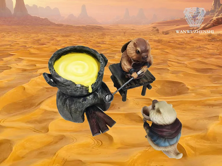 WANWUZHENSHI Studio - Nezha: Birth of the Demon Child Groundhog Statue(GK)