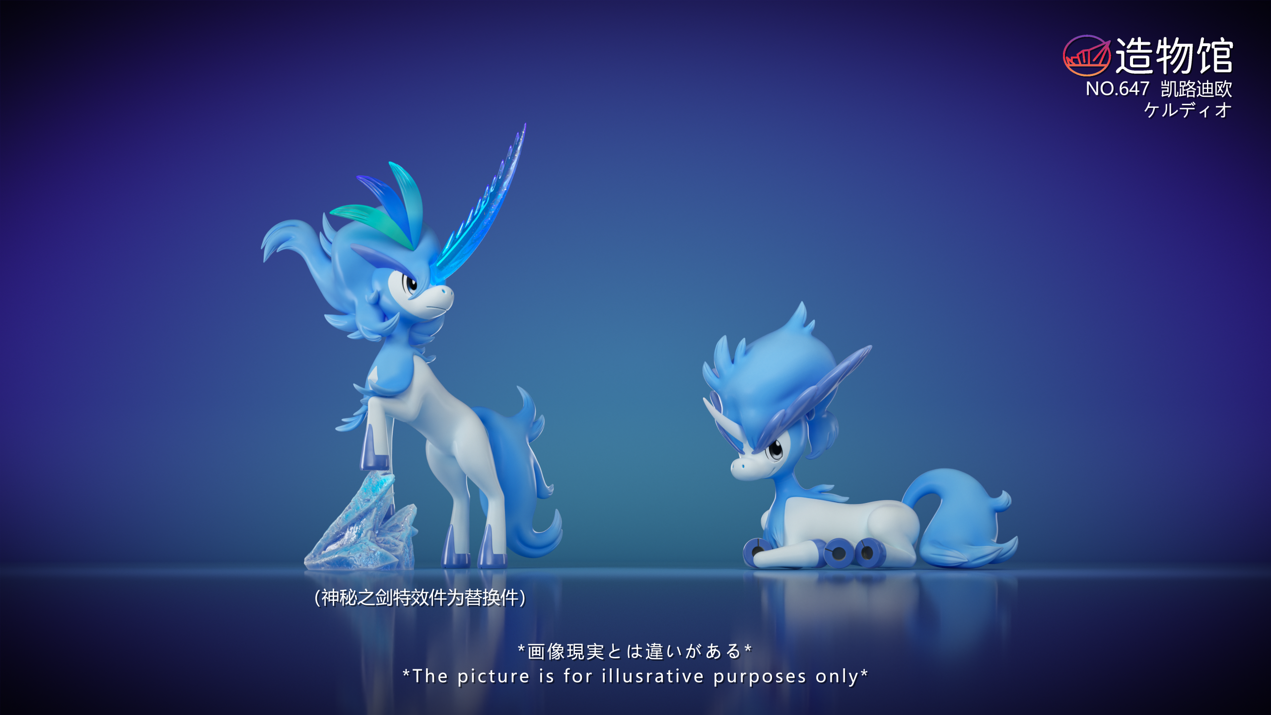 ZaoWu Museum Studio - Pokémon Mythical Pokémon #6 Keldeo (Dual Form) 1/20 Statue(GK)