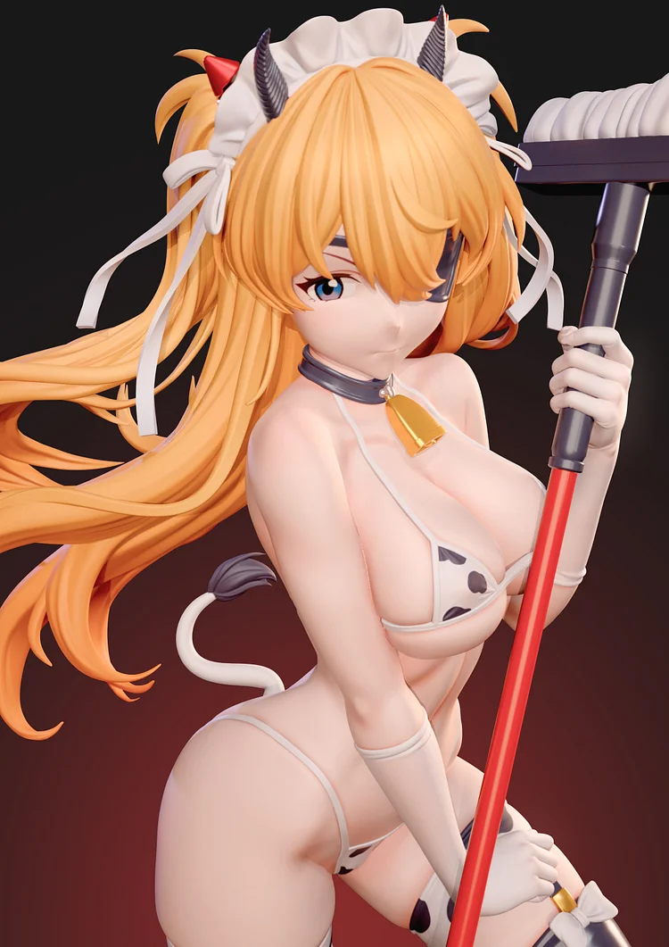 ZiYe Studio - Neon Genesis Evangelion Soryu Asuka Langley Cow Maid 1/6 Statue(GK)