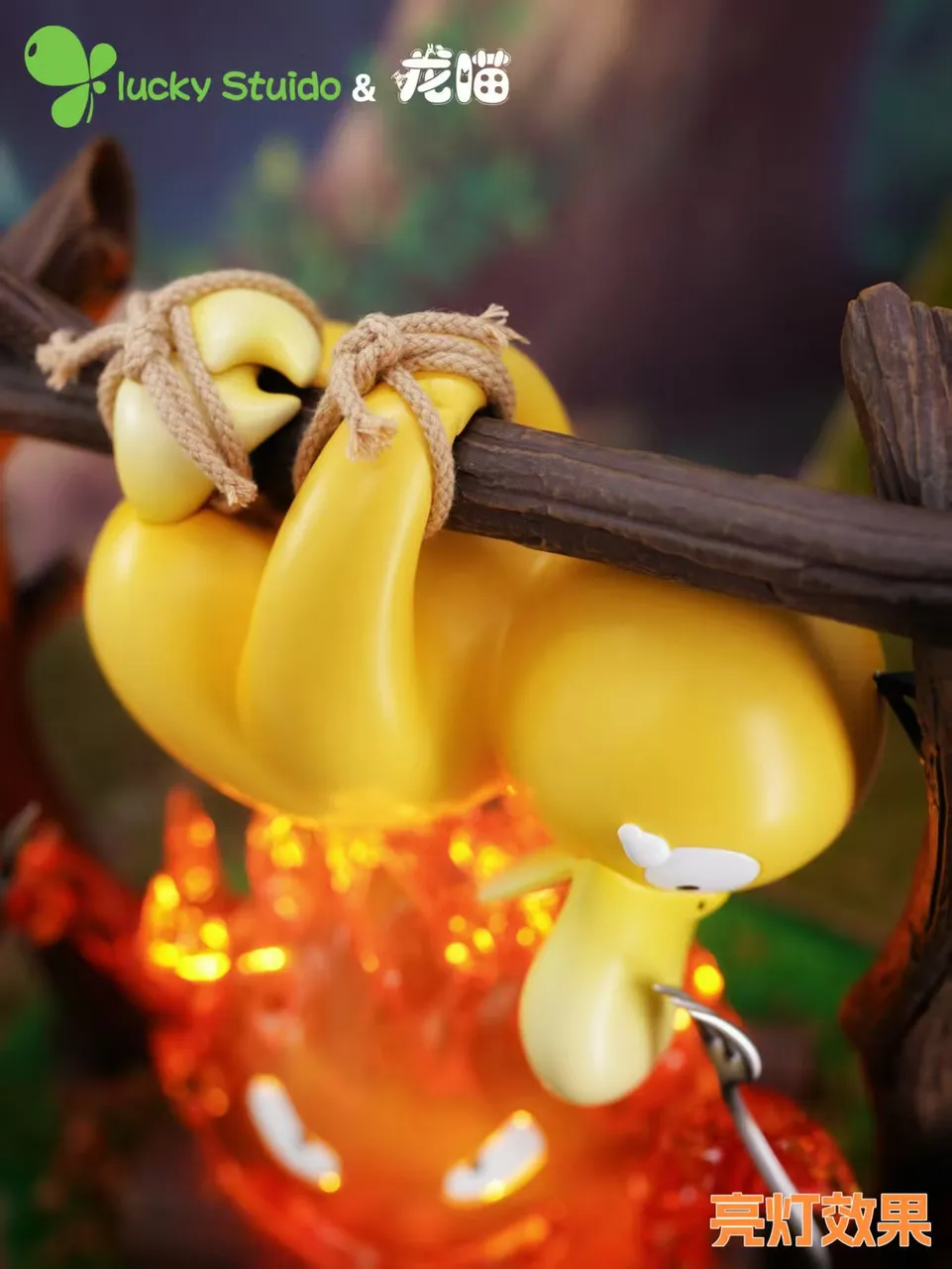 Lucky Studio x Long Miao Studio - Psyduck & Calcifer Statue