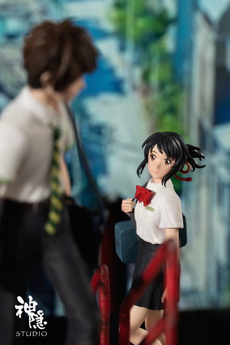 Shen Yin Studio - Your Name Silhouette Moment Series Mitsuha Miyamizu & Taki Tachibana Statue(GK)-Statue Master