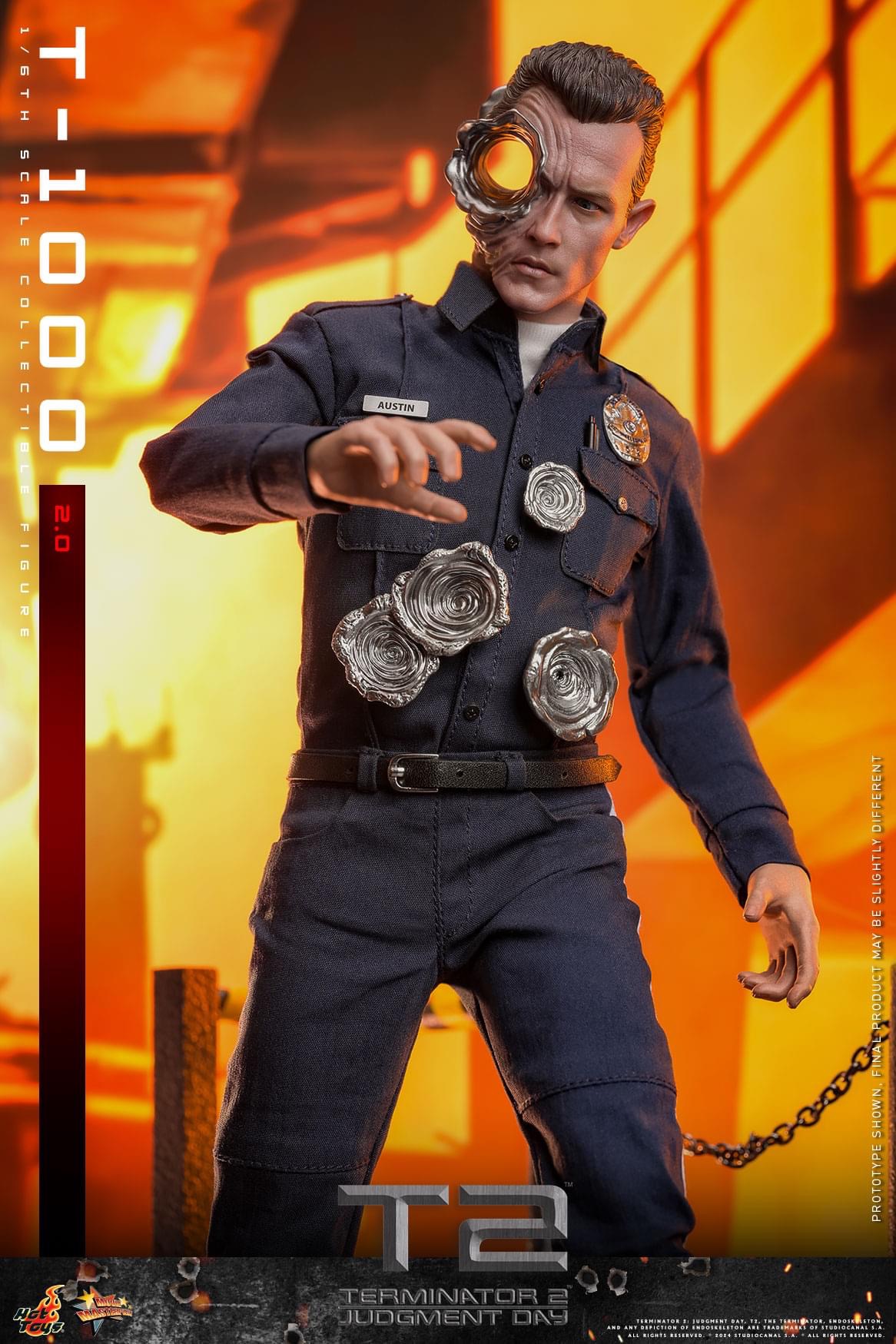 Pre-order HotToys Terminator 2 Judgment Day T-800 2.0 Edition MMS774 Official Statue Model