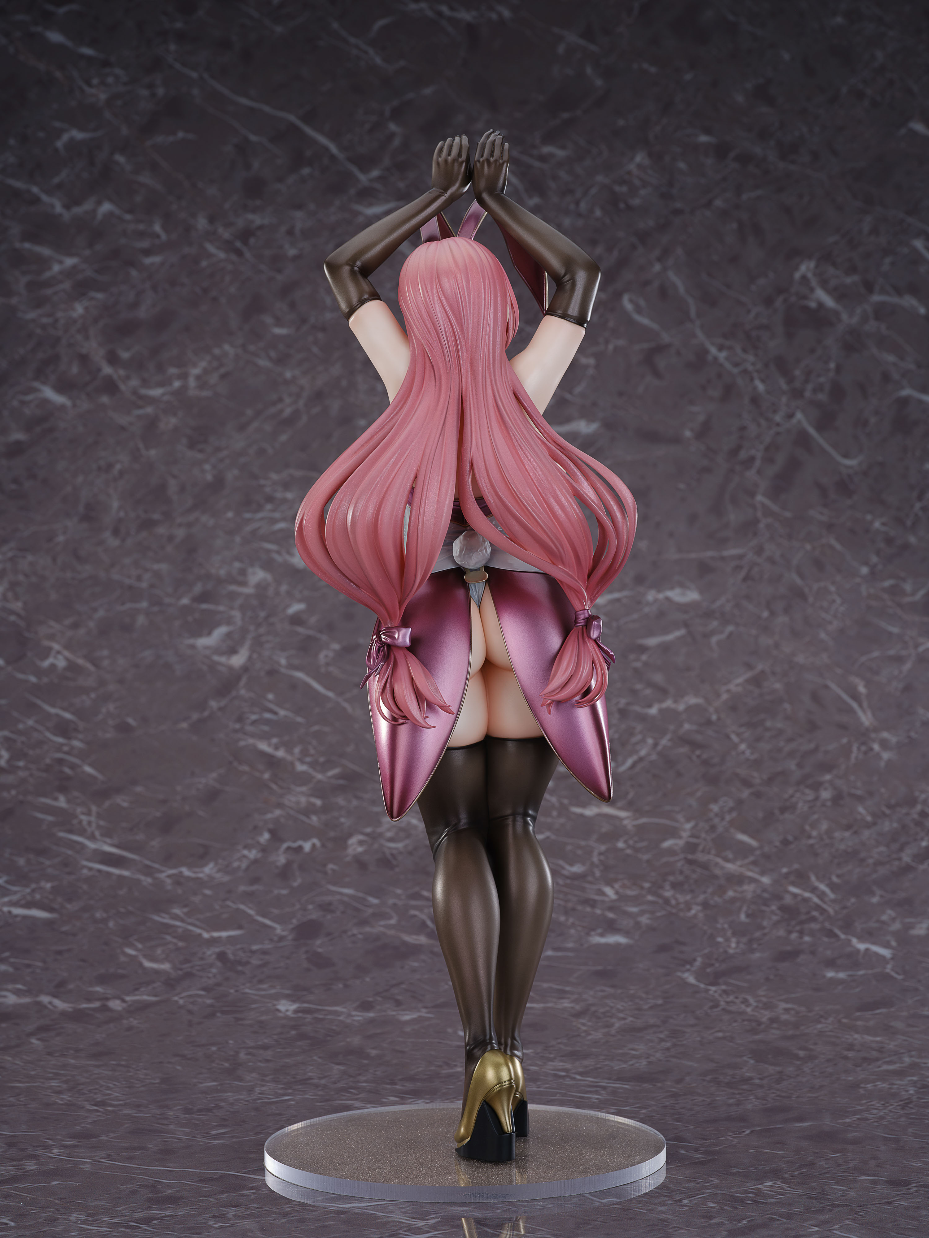 Pre-Order PURE × OEKAKIZUKI Bar Rabbit Girl Pink Genuine Limited Edition Handmade Sculpture