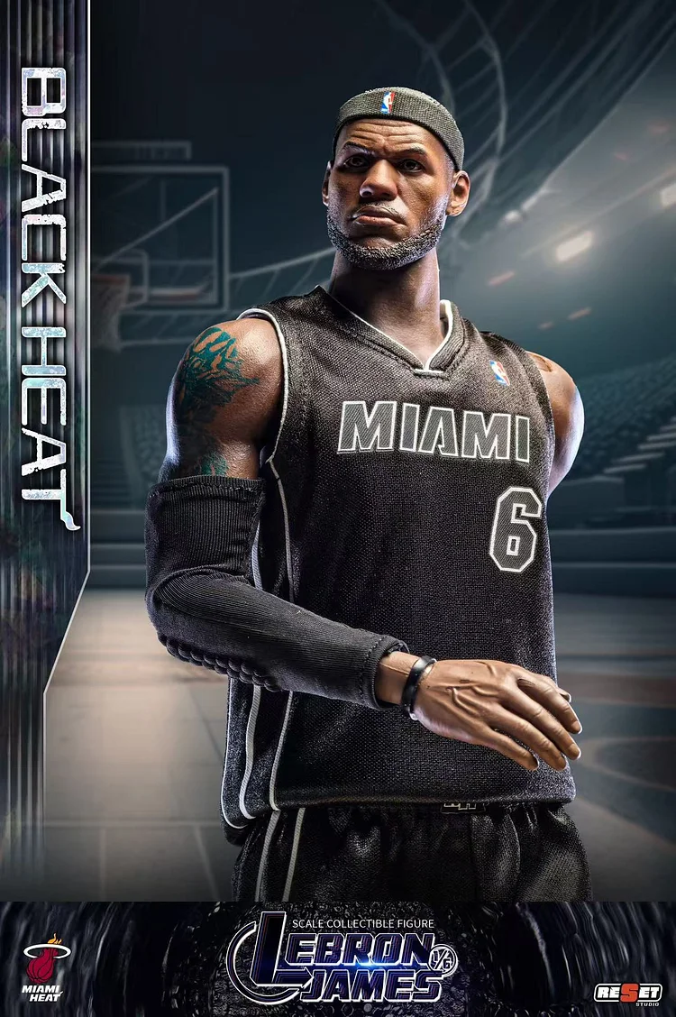 ReSet Studio - NBA Moment Series Miami Heat LeBron James Set 1/6 Statue(GK) Sports Celebrities-Statue Master