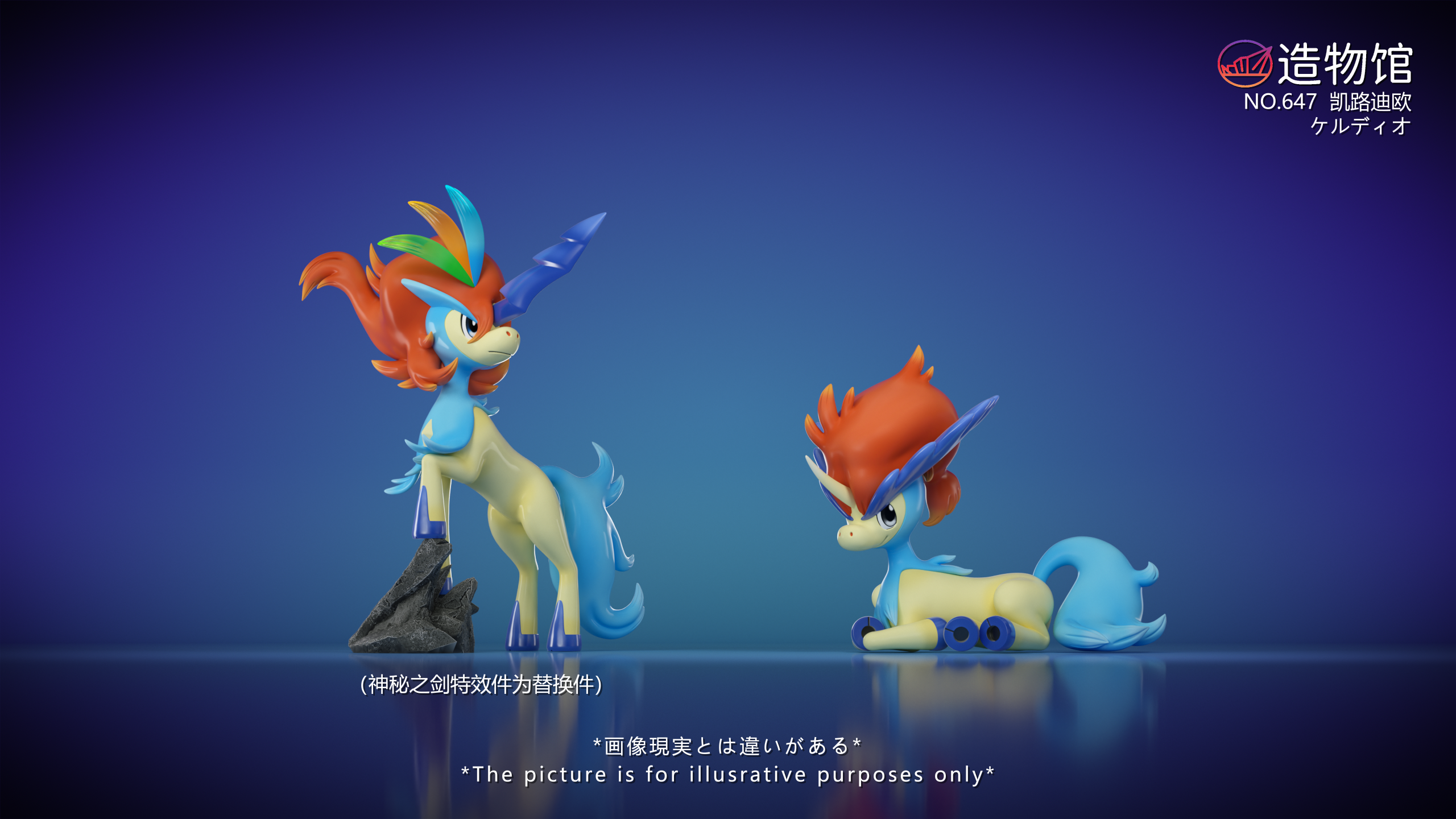 ZaoWu Museum Studio - Pokémon Mythical Pokémon #6 Keldeo (Dual Form) 1/20 Statue(GK)