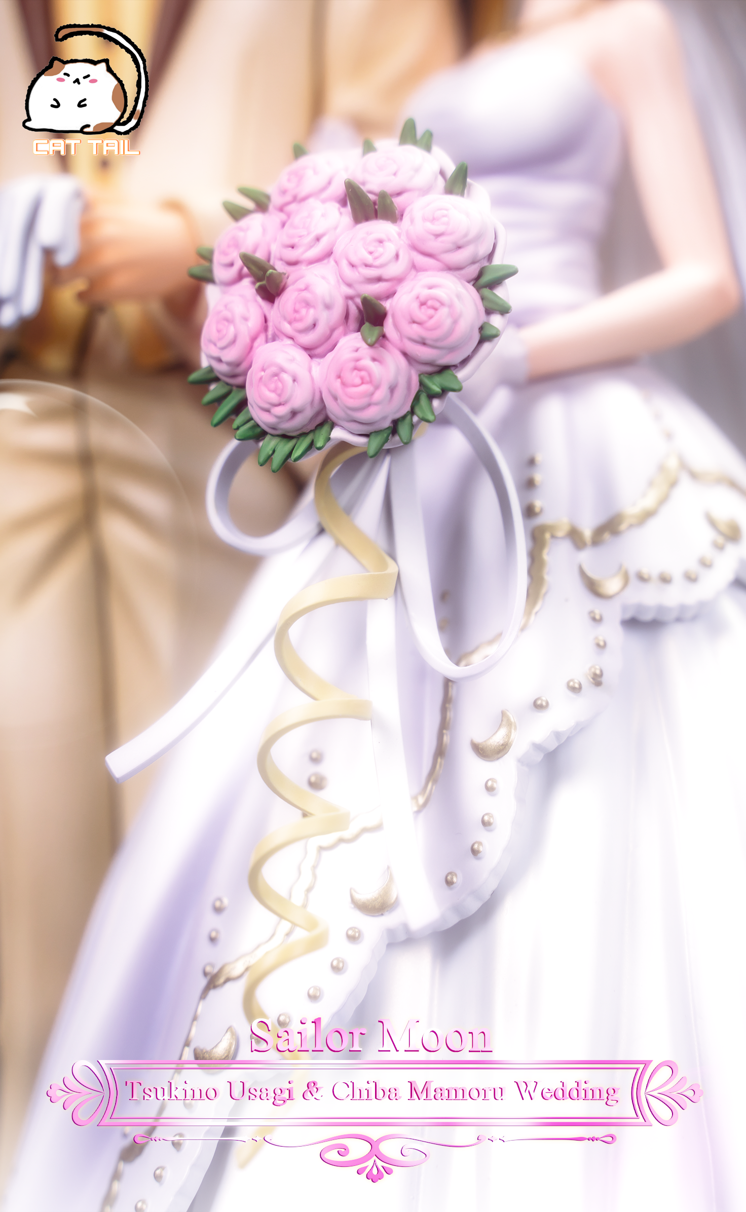CAT TAIL Studio - Sailor Moon Wedding Couple Series Tsukino Usagi & Mamoru Chiba's Wedding Statue(GK)