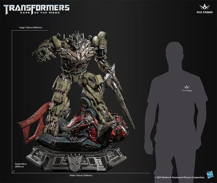 Way Studio - Transformers: Dark of the Moon Series Megatron Full Body Statue (Licensed)