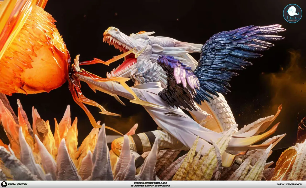 ILLegal Factory Studio - Varia Arc Tsunayoshi Sawada VS Byakuran Gesso Katekyo Hitman Reborn Statue