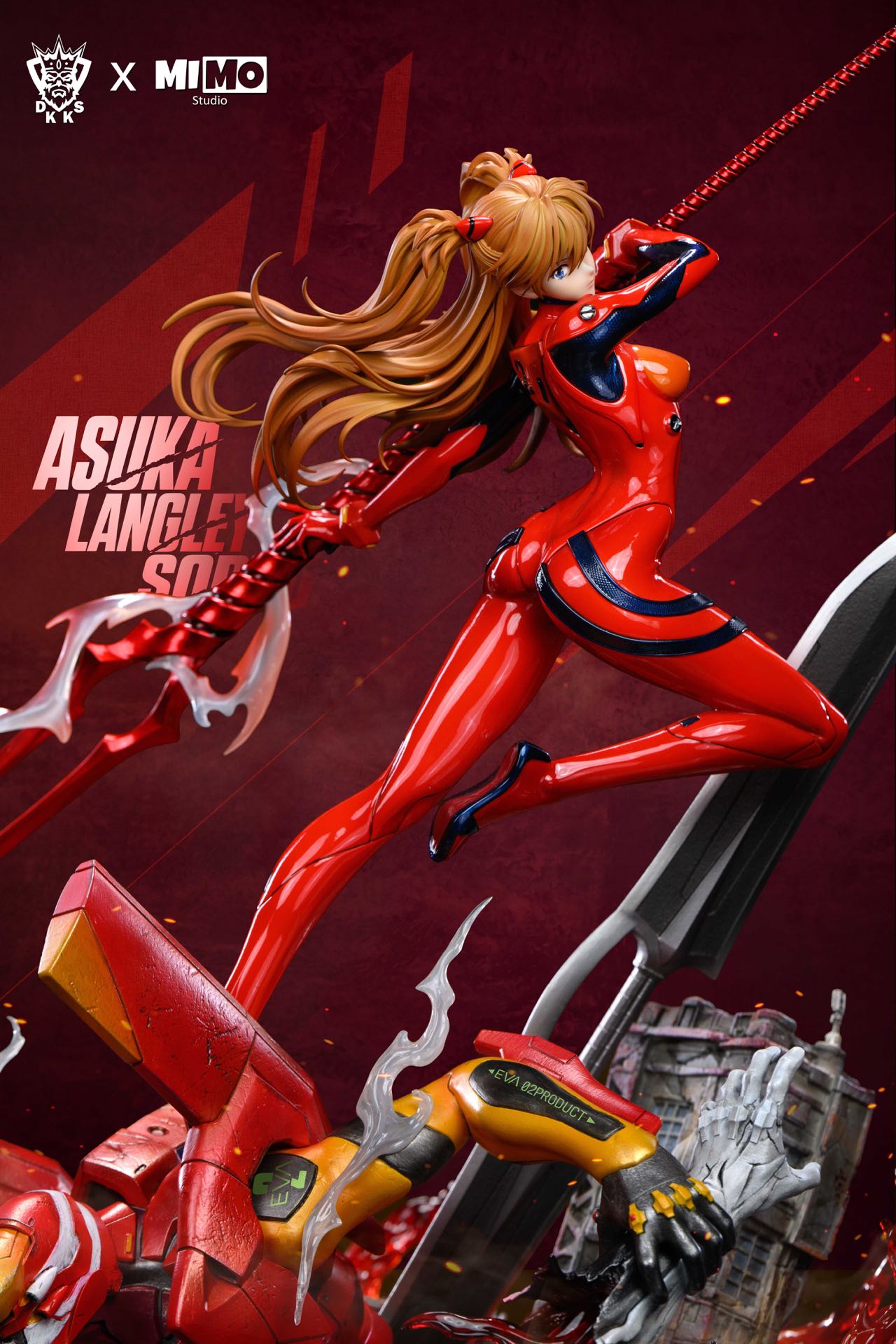 Dark King Studio X MIMAN Studio - Battle Suit Asuka X Young Asuka Neon Genesis Evangelion