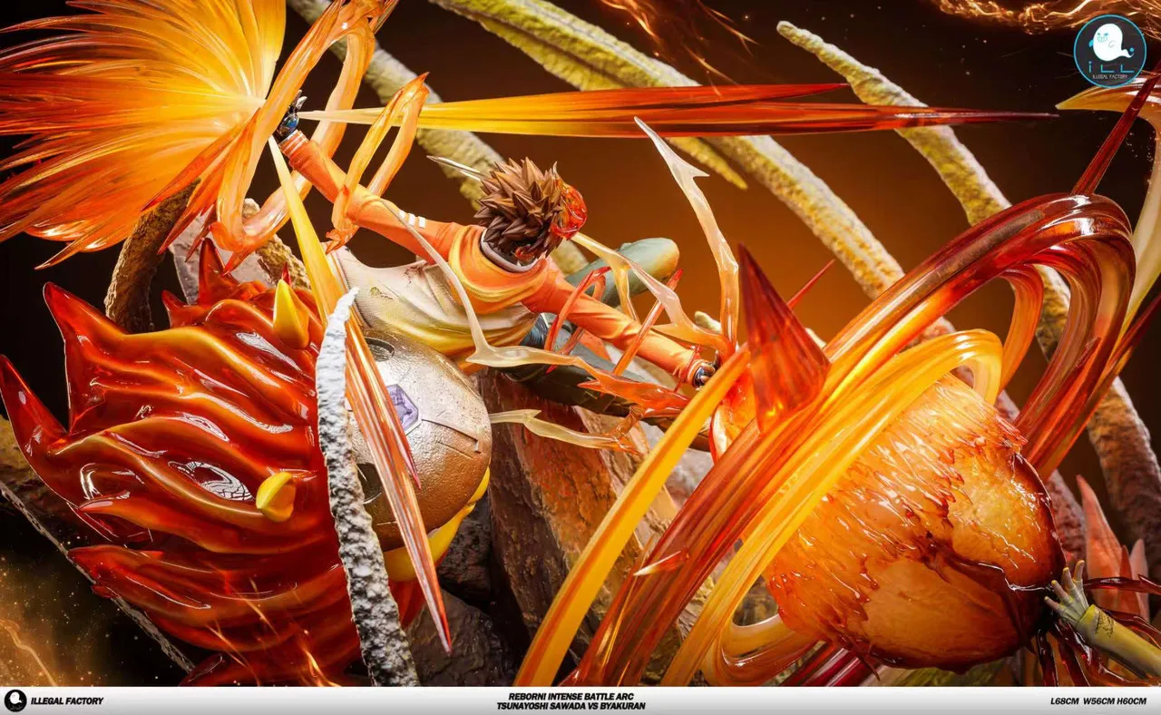 ILLegal Factory Studio - Varia Arc Tsunayoshi Sawada VS Byakuran Gesso Katekyo Hitman Reborn Statue