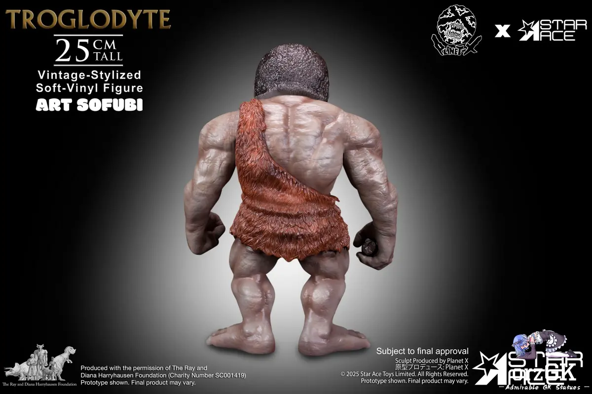 Star Ace Toys - TROGLODYTE Vintage-Stylized Soft-Vinyl Figure ART SOFUBI SA3093 (Licensed)Statue 