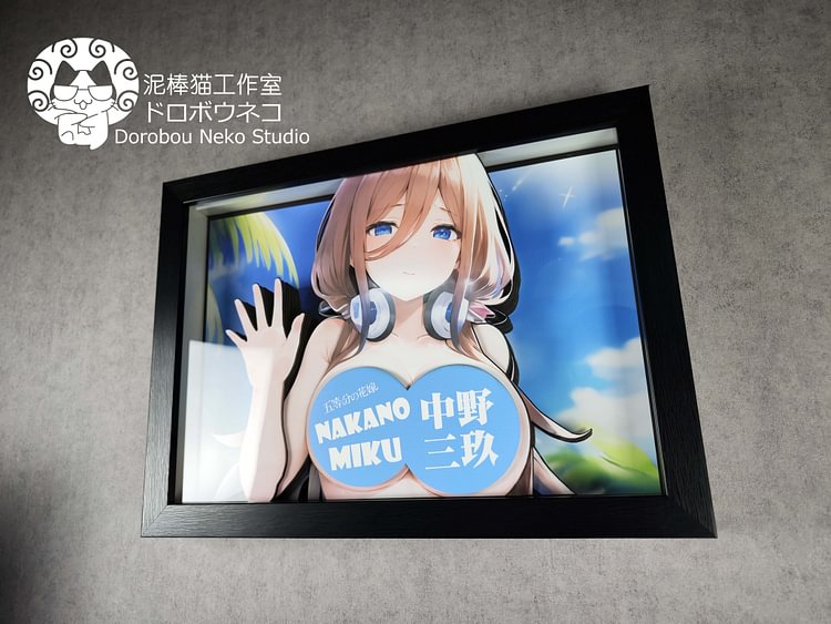 IN-STOCK Dorobou Neko Studio - 5Toubun no Hanayome DSOS-003 Miku Nakano 3D Decorative Painting Scene (Adult 18+)-Statue Master