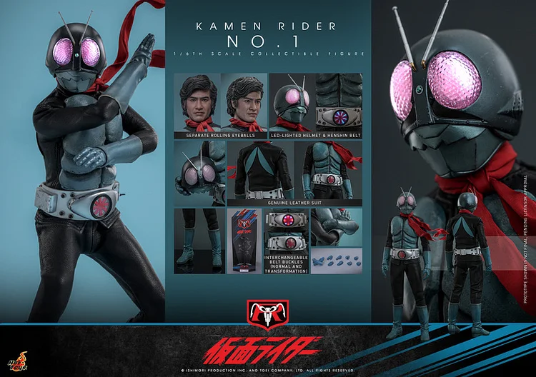 Hottoys - Kamen Rider No. 1 and Cyclone Set TMS144 TMS146 TMS148 (Licensed) Action Figure Film-Statue Master