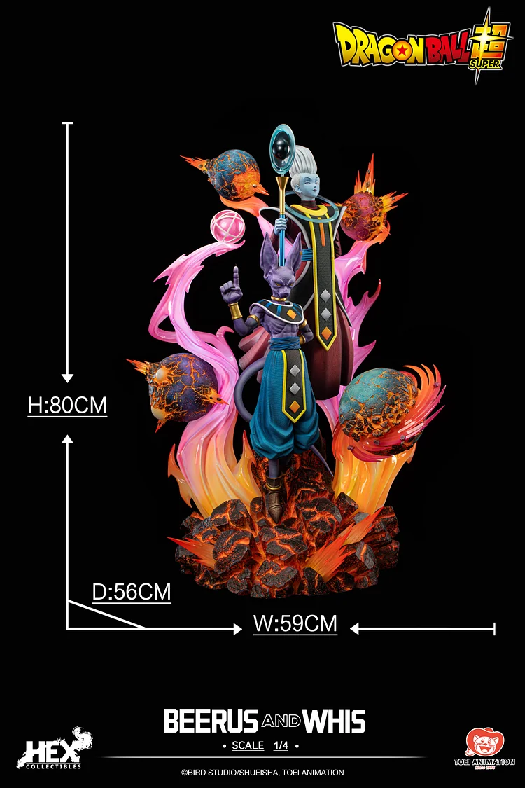 HEX Collectibles  - Beerus & Whis Licensed 1/4 Statue(GK)