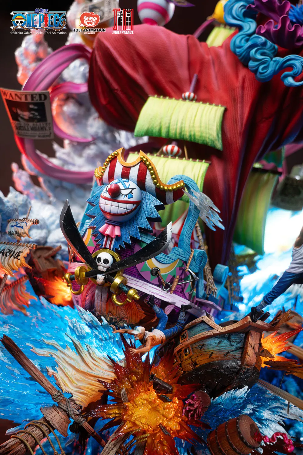 JIMEI PALACE Studio - ONE PIECE New Yonko BUGGY Limited Edition Statue (Licensed)