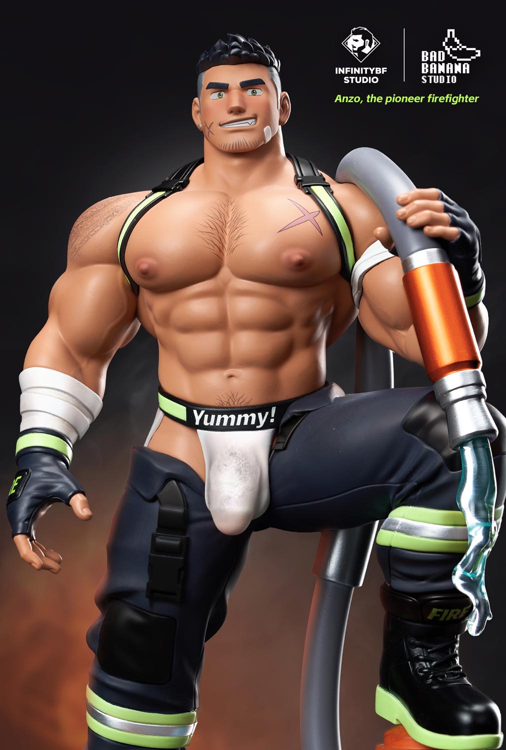 INFINITYBF Studio & Bad Banana Studio - Other Series - The Pioneer Firefighter Anzo Statue(GK)