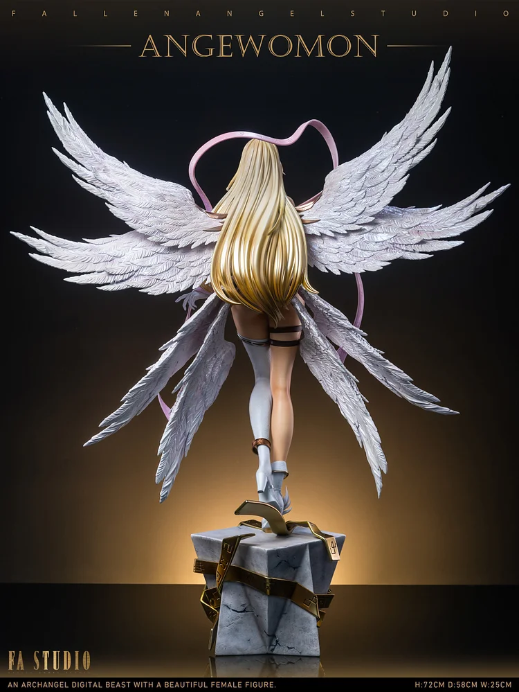 PRE-ORDER Fallen Angel Studio - Digimon - Angewomon & Lady Devimon - 1/4 Scale Resin Statue(GK) (Adult 18+)