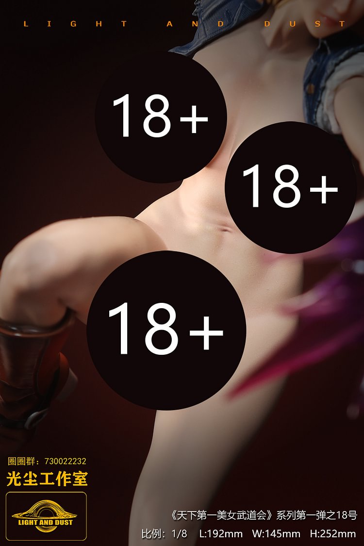 Light and Dust Studio - Dragon Ball Tenkaichi Beauty Budokai #1 Dragon Ball Android 18 VS One Piece Yamato 1/8 Statue(GK) (Adult 18+)-Statue Master