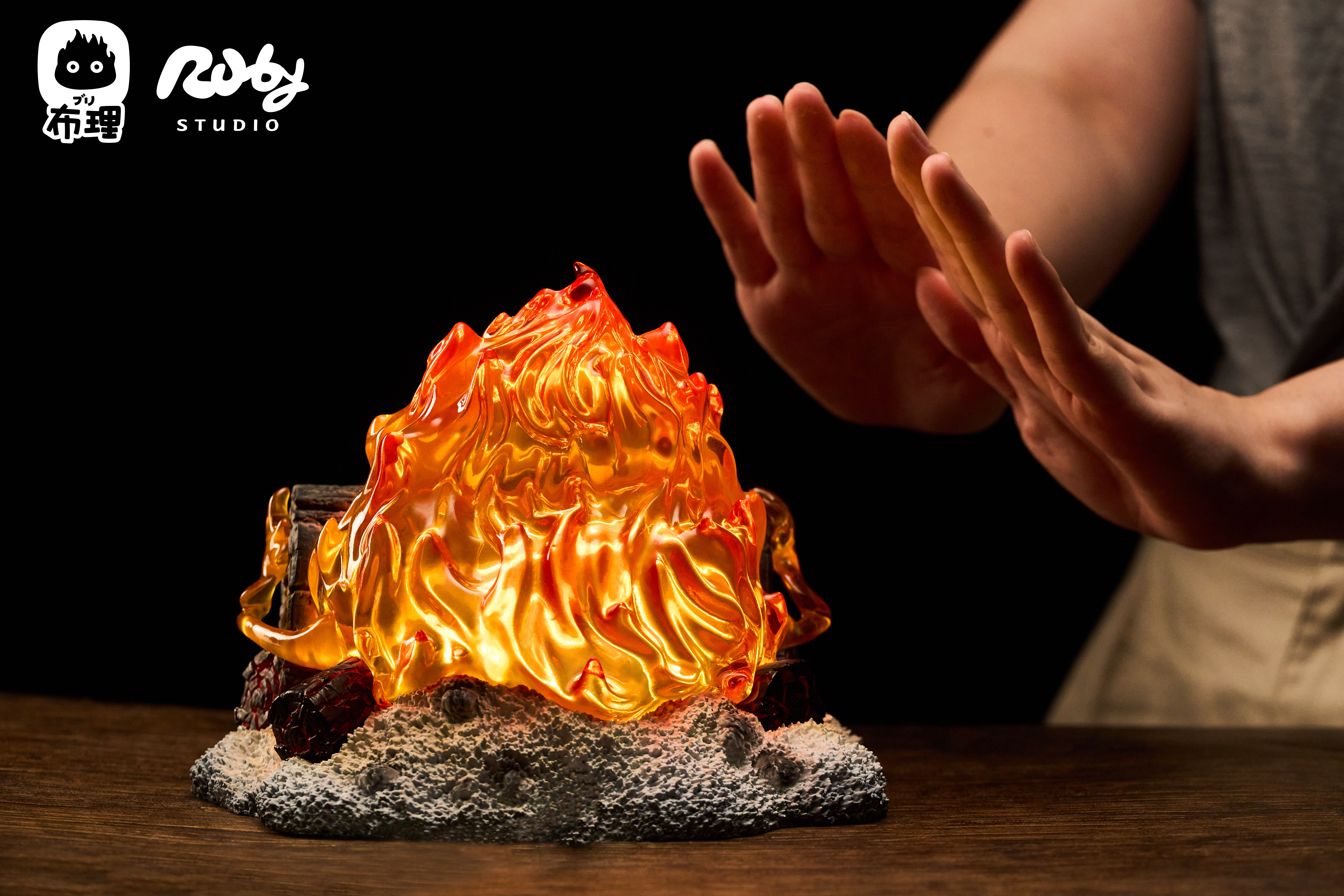 Ruby ​​Studio & Buri Studio - Howl's Moving Castle Calcifer Night Light Statue(GK)