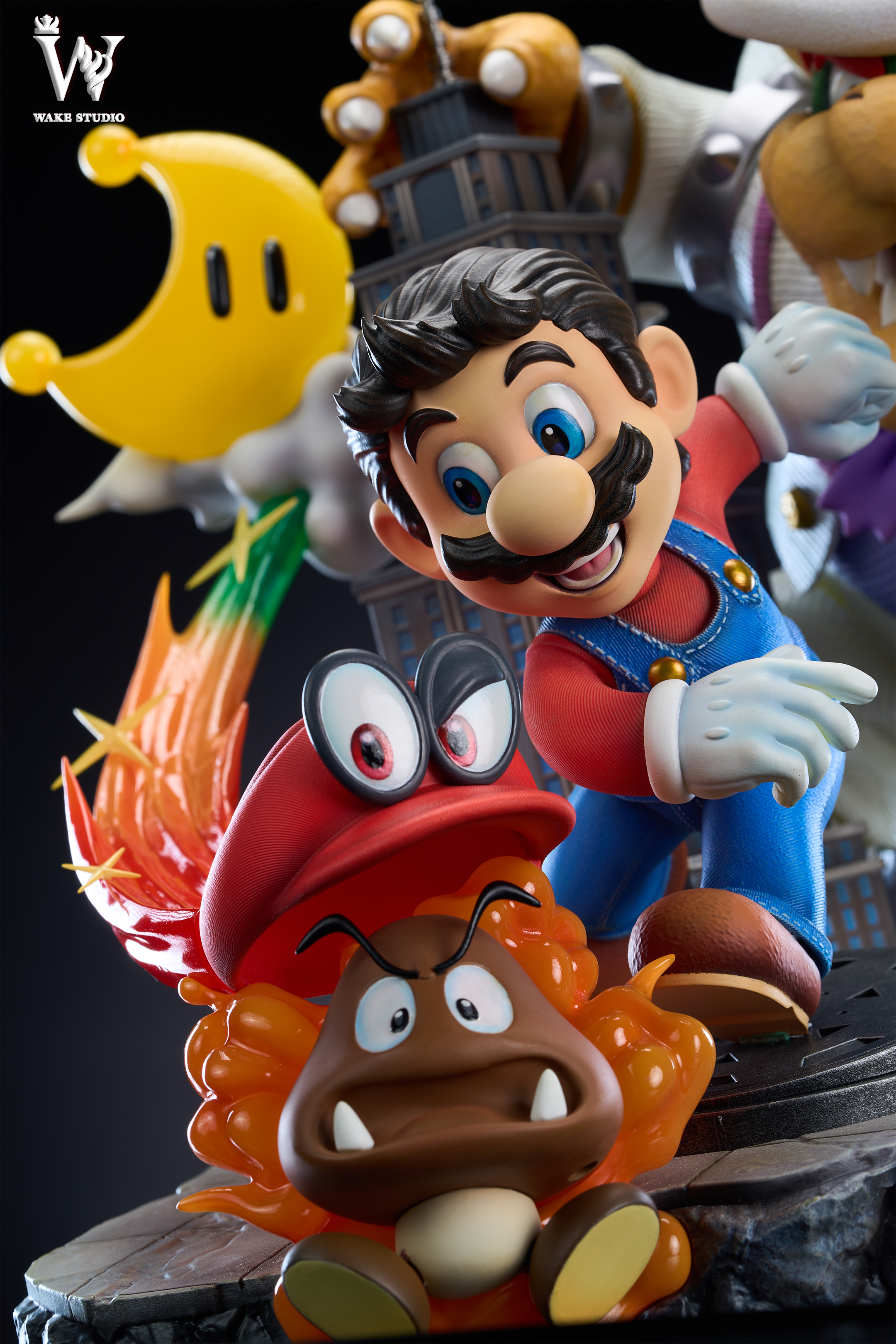 Wake Studio - -Super Mario - Mario Odyssey with LED 1/6 Statue(GK)
