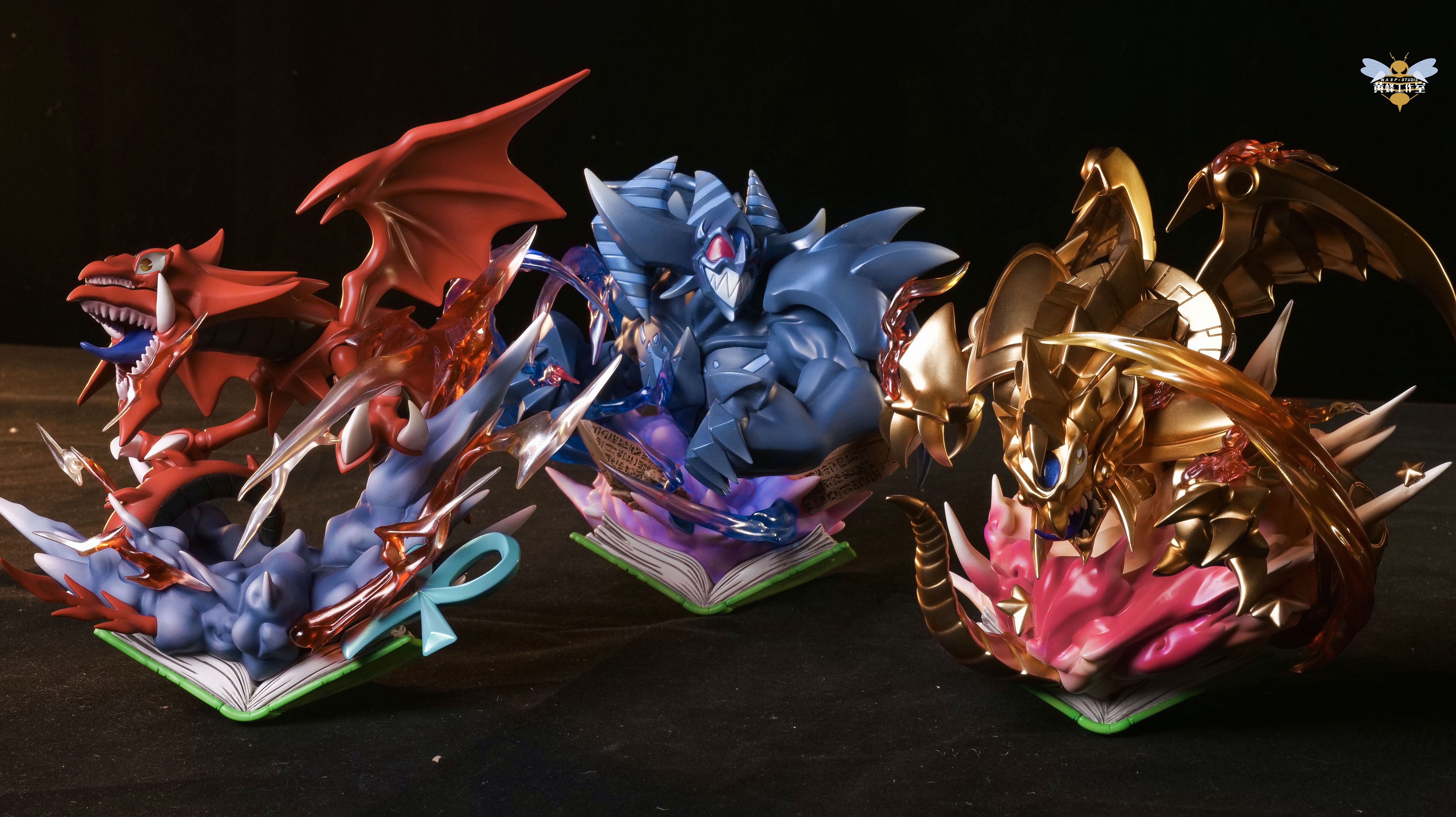 WASP Studio - Yu-Gi-Oh Egyptian God Slifer the Sky Dragon & The Winged Dragon of Ra & Obelisk the Tormentor Statue(GK)