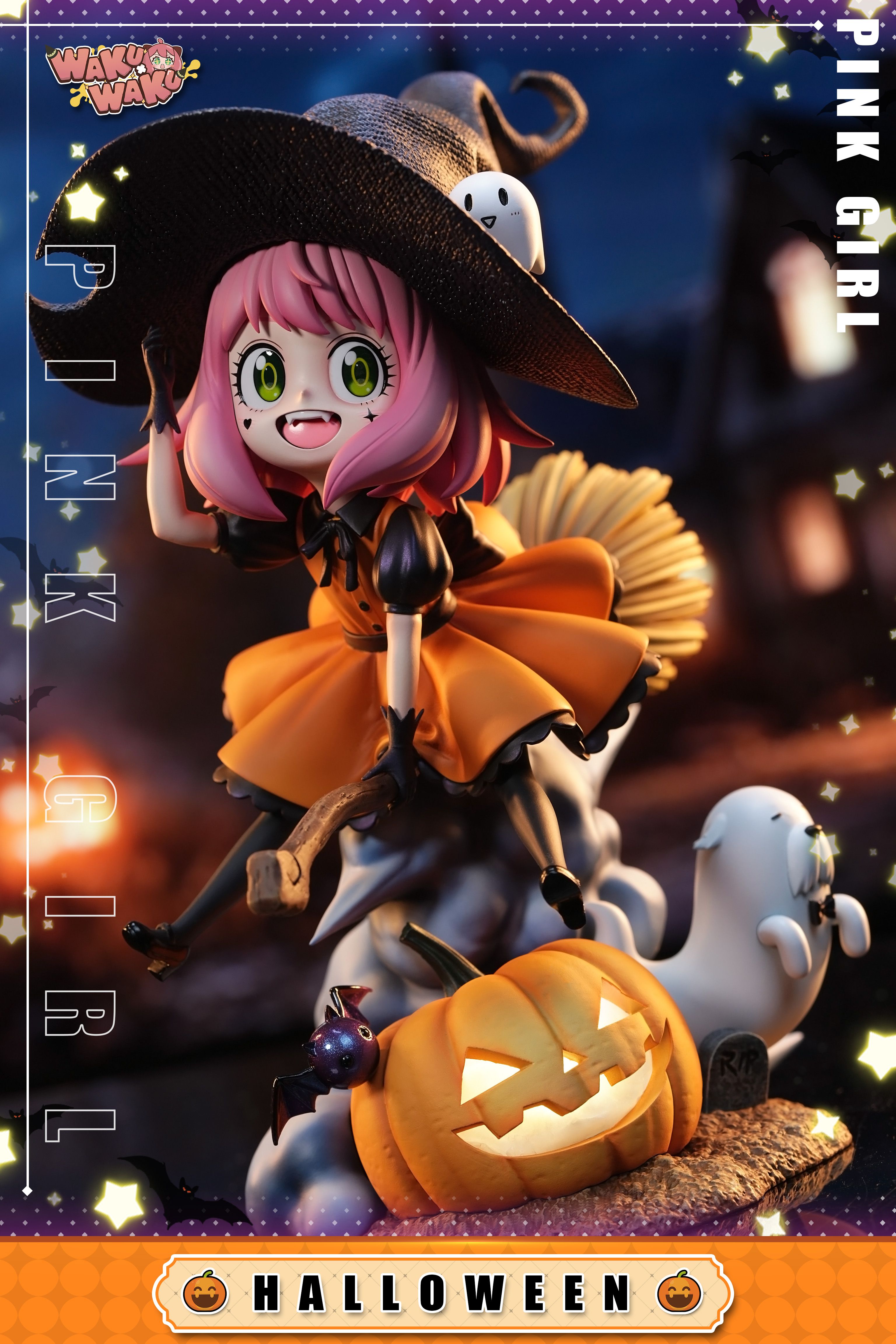 Pre-order WAKUWAKU 2024 Halloween Limited Edition, Anya Spy Family GK Figure Model.