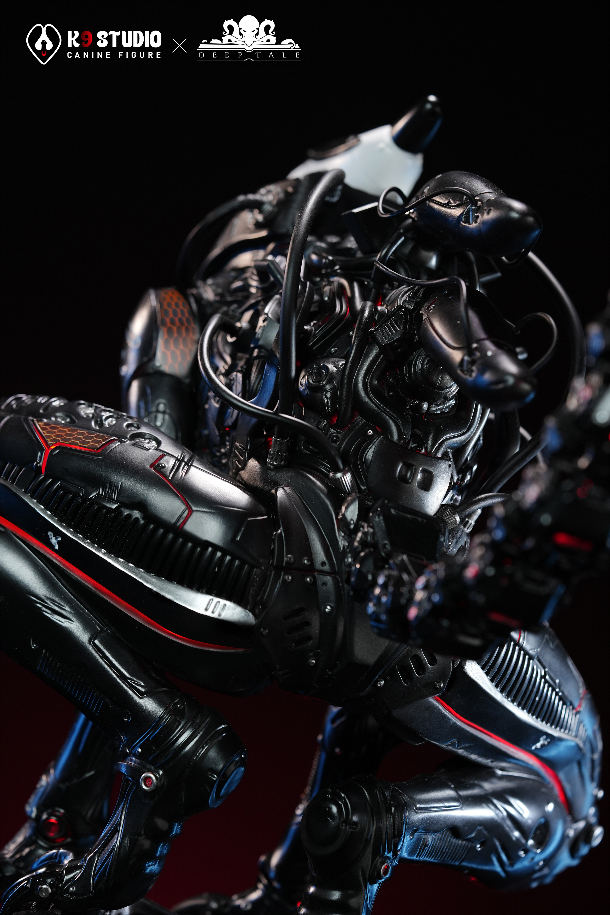 K9 Studio × Deep Tale - Mechanical Xenomorph Alien Statue 