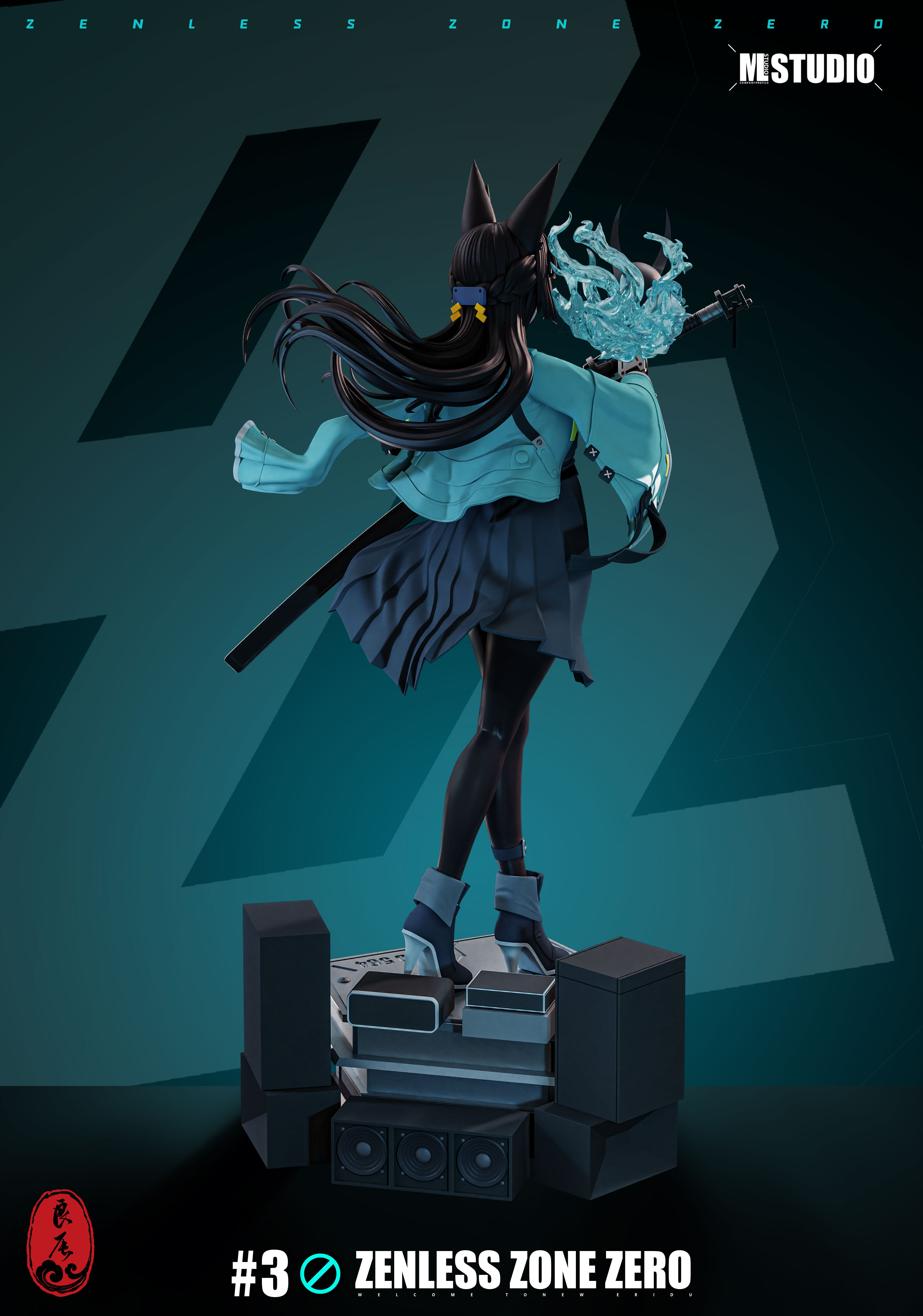 ML Studio -Zenless Zone Zero  Hoshimi Miyabi-Zenless Zone Zero 1/7 Scale Statue(GK) (Adult 18+)