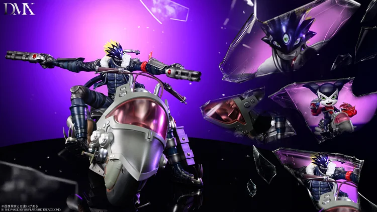 DMX Studio - Digimon Motorcycle Beelzebumon & Motorcycle Impmon Statue(GK)