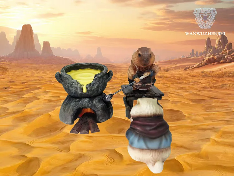 WANWUZHENSHI Studio - Nezha: Birth of the Demon Child Groundhog Statue(GK)