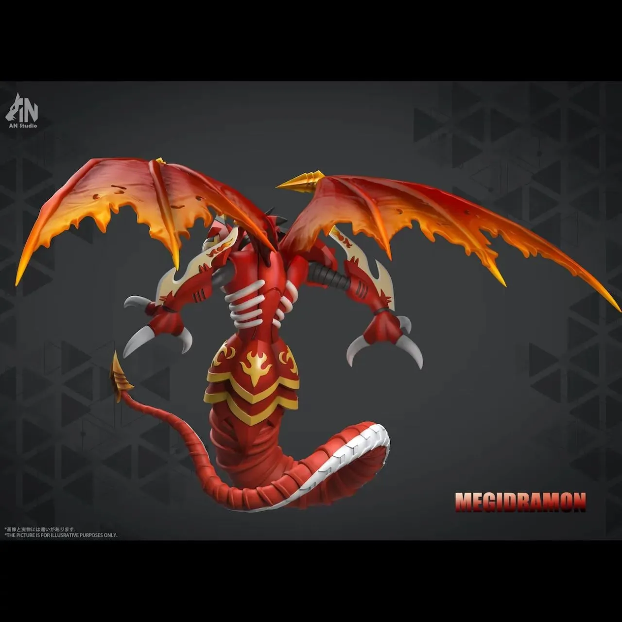 AN Studio - Megidramon Digimon Statue 