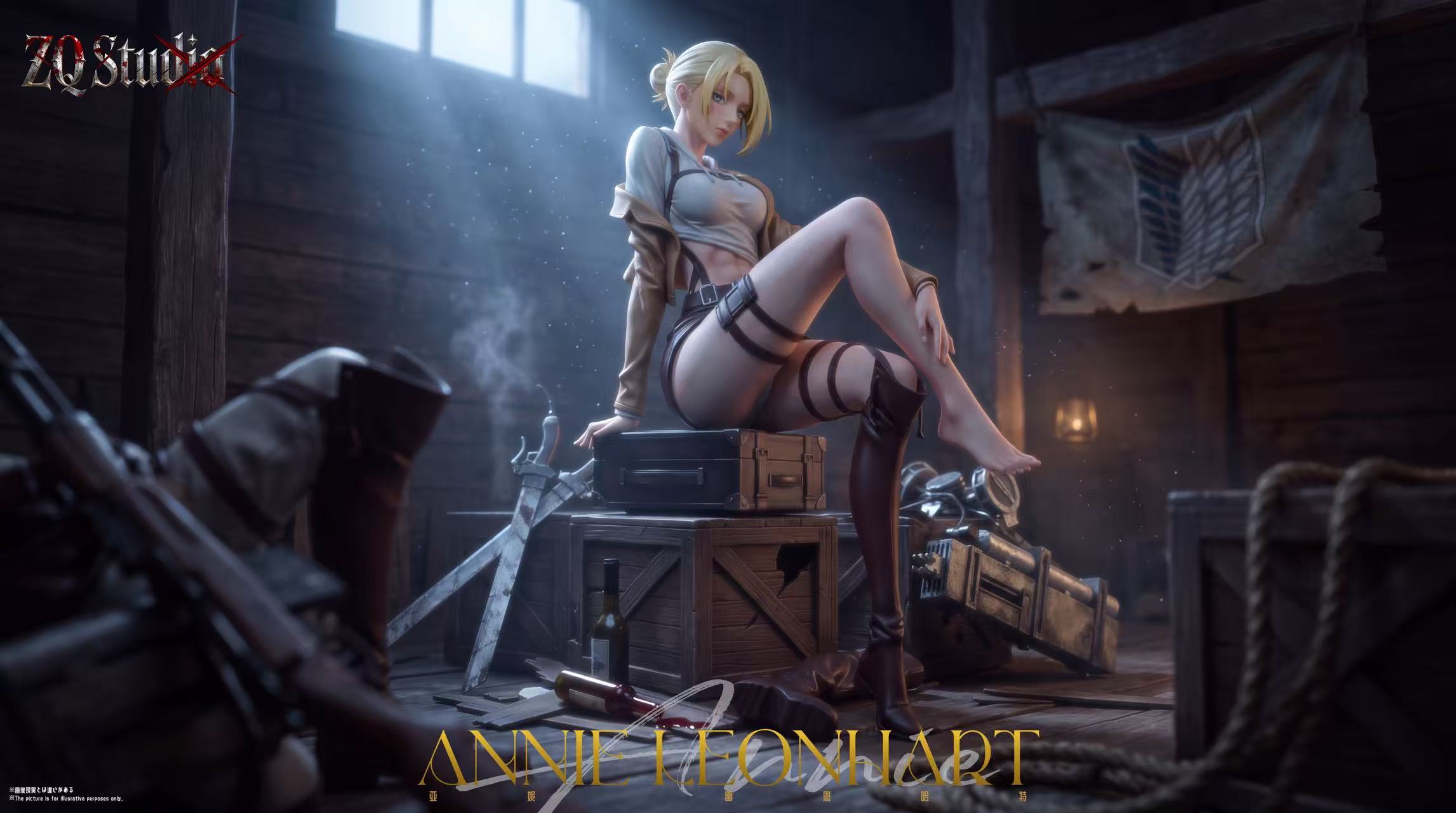 ZQ Studio Annie Leonhart Tipsy Ver. Attack On Titan Statue