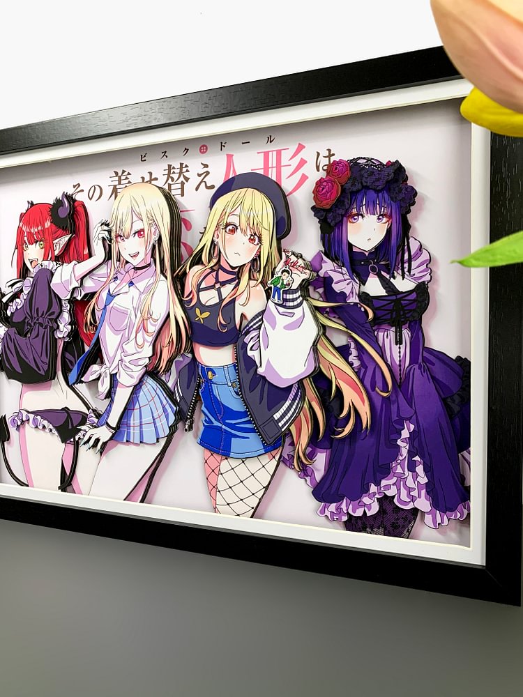 IN-STOCK Momo Studio - Up Darling Decorative Painting - My Dress-3D Decorative Paint of Marin Kitagawa A301 & A302 Scene Statue(GK) (Adult 18+)-Statue Master